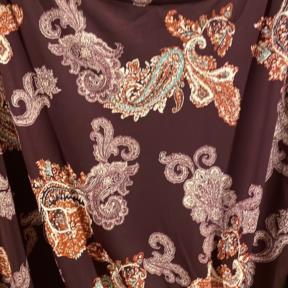 Burgundy wrap dress - Picture 4 of 7